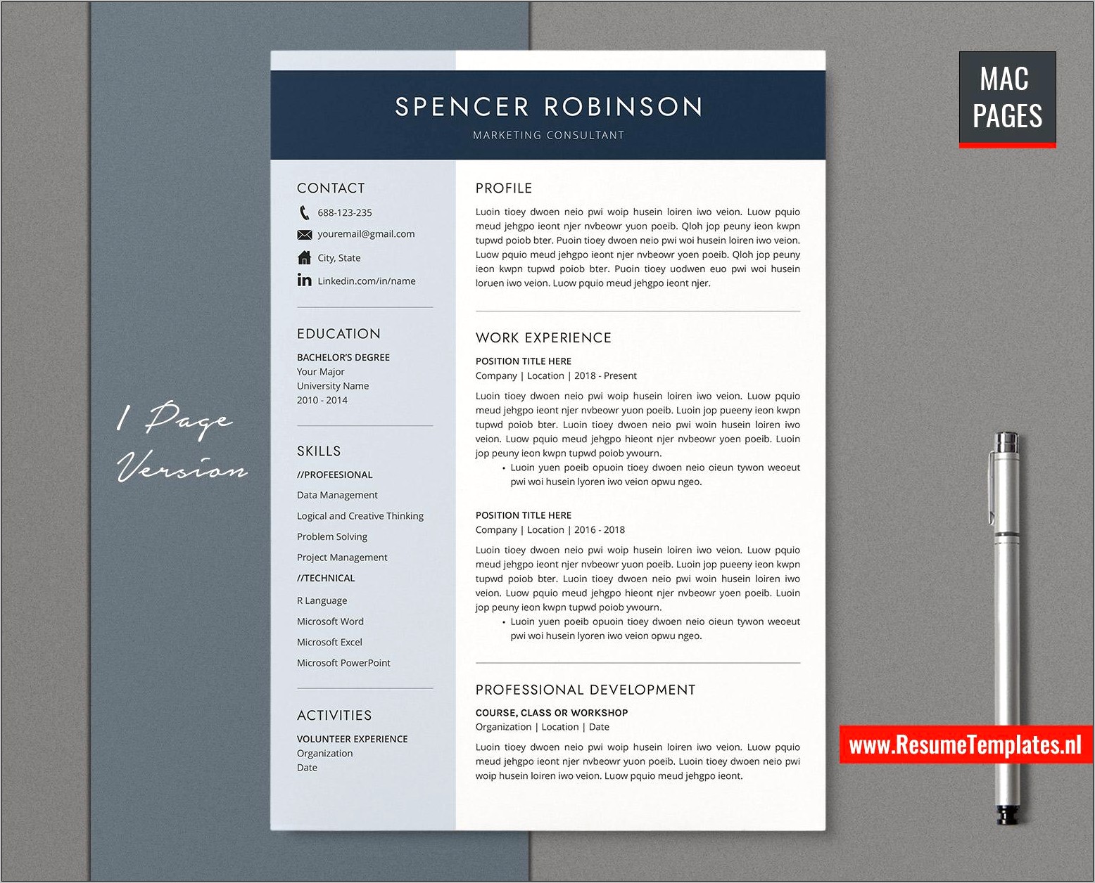 Download Resume Templates For Mac Pages
