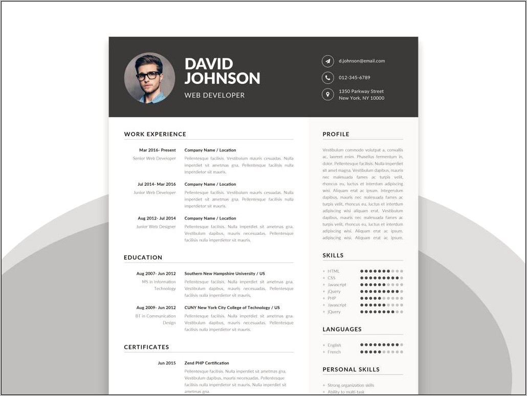 Download Resume Templates For Word Free