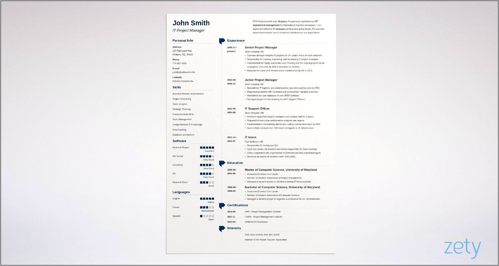 Easy And Simple Resume Templates Blank
