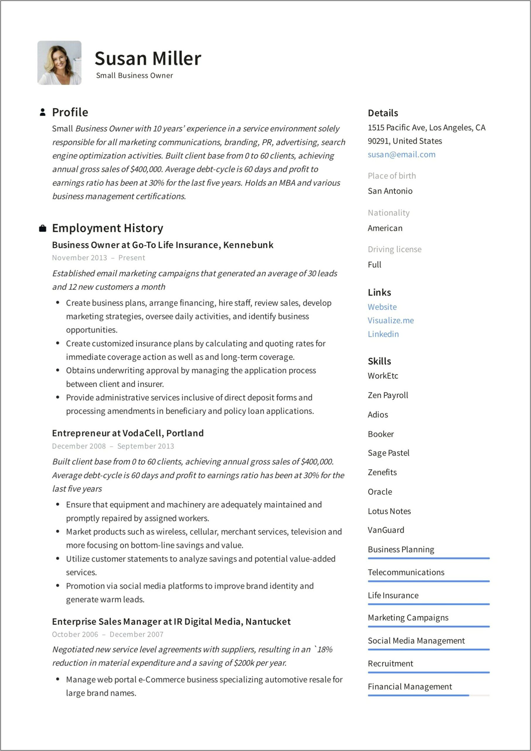 Ecommerce Marketing Manager Job Description For Resume