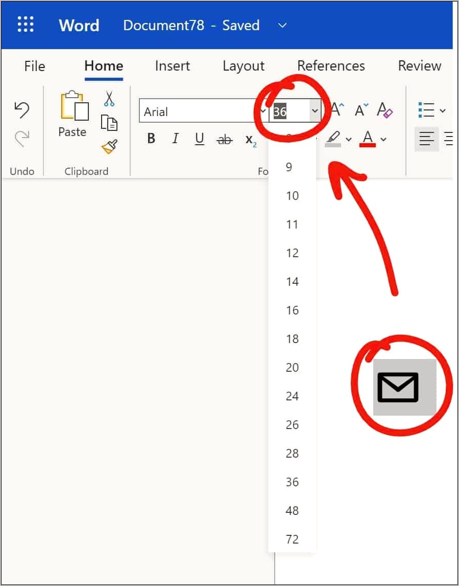 Email Symbol For Resume In Word