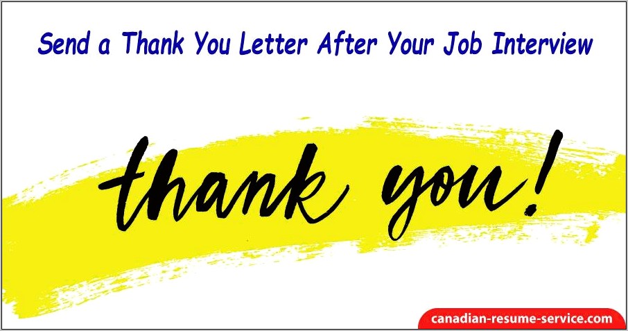 Employer Thank You Letter For Resume Submission
