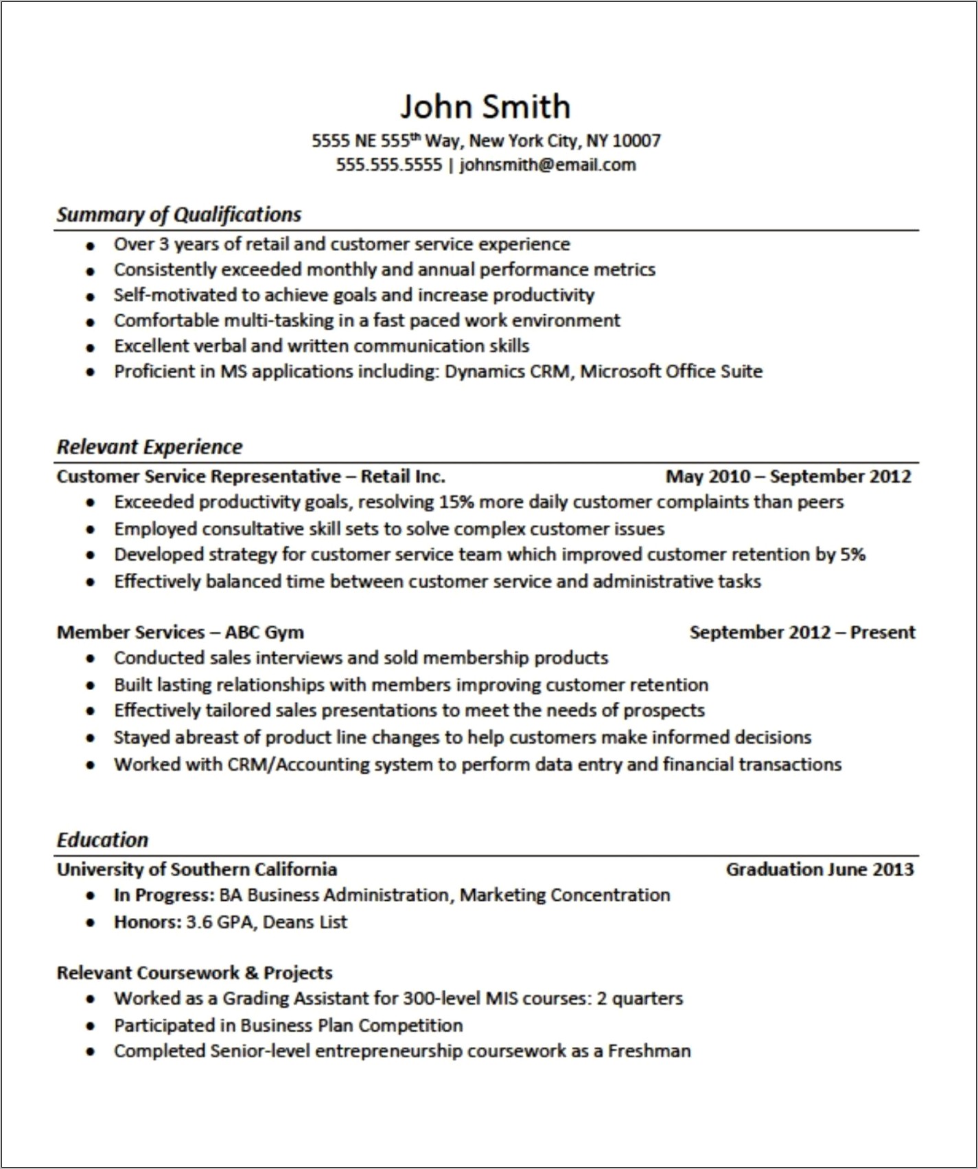Entry Level Accounting Resume No Experience
