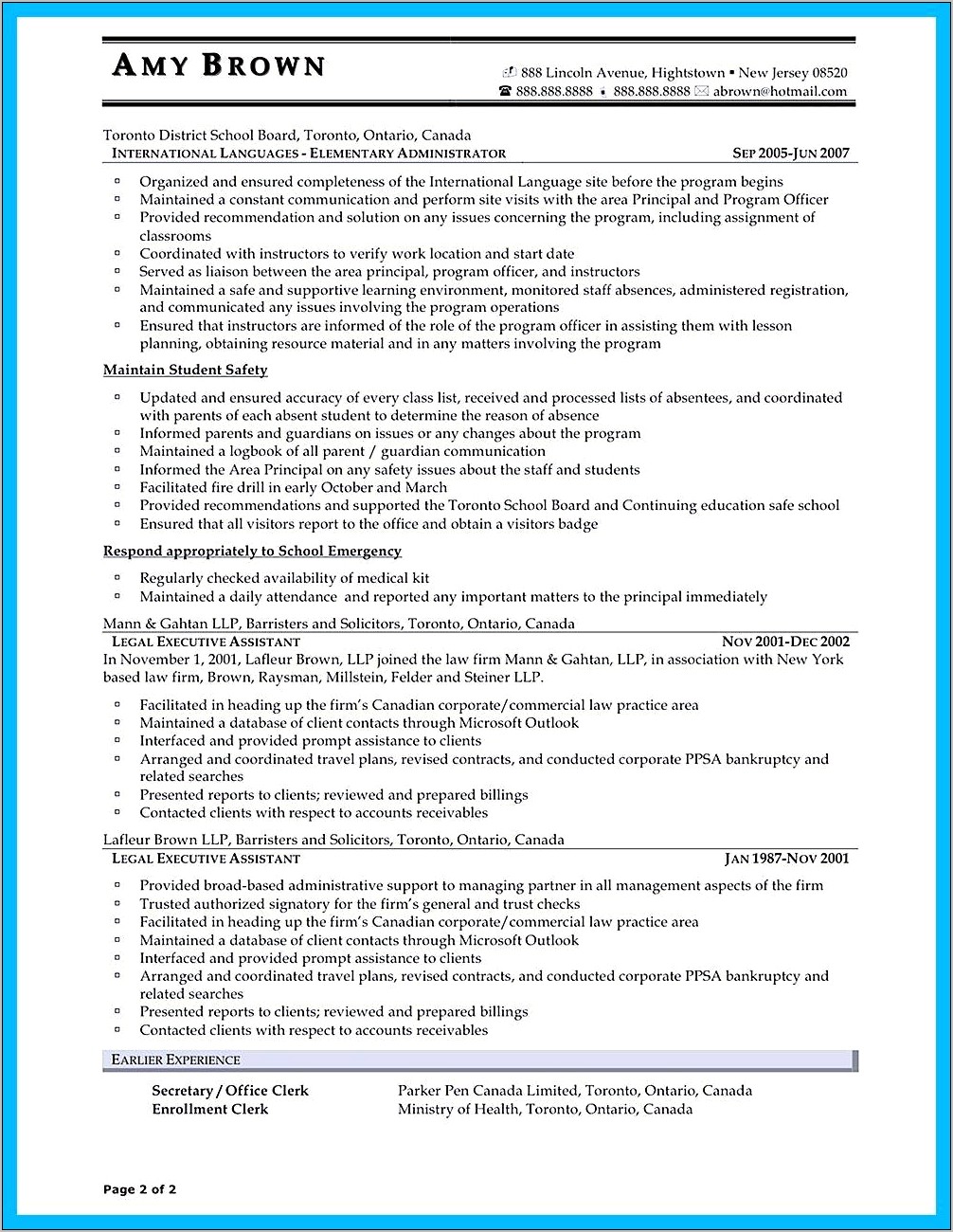 Entry Level Administrative Assistant Resume Template
