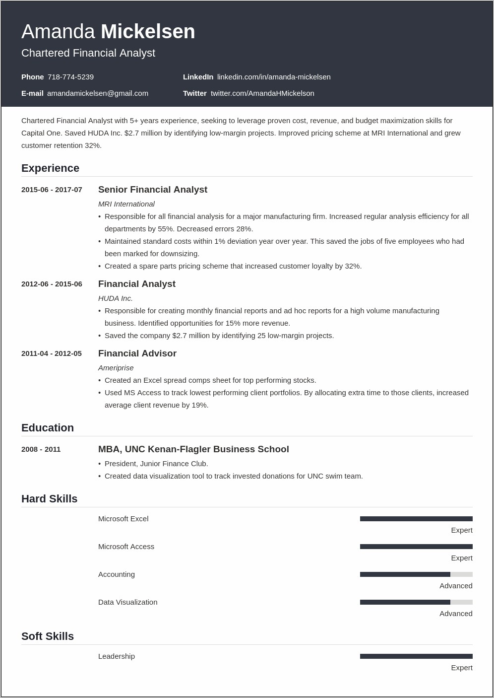 Entry Level Finance Resume Objective Samples