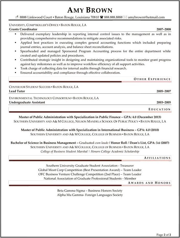Entry Level Financial Analyst Resume Objective