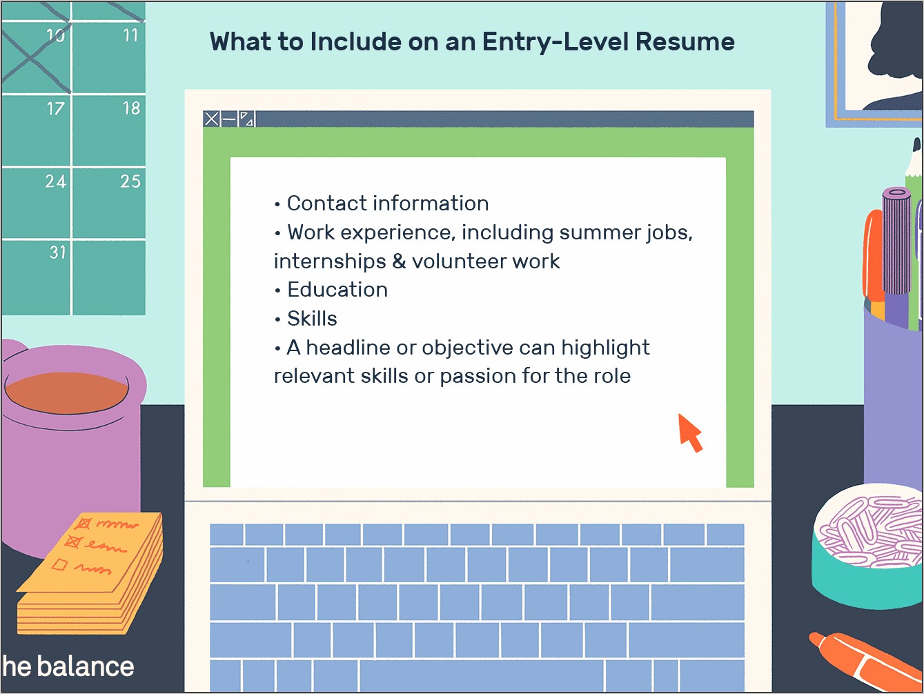 Entry Level Marketing Job Resume Sample
