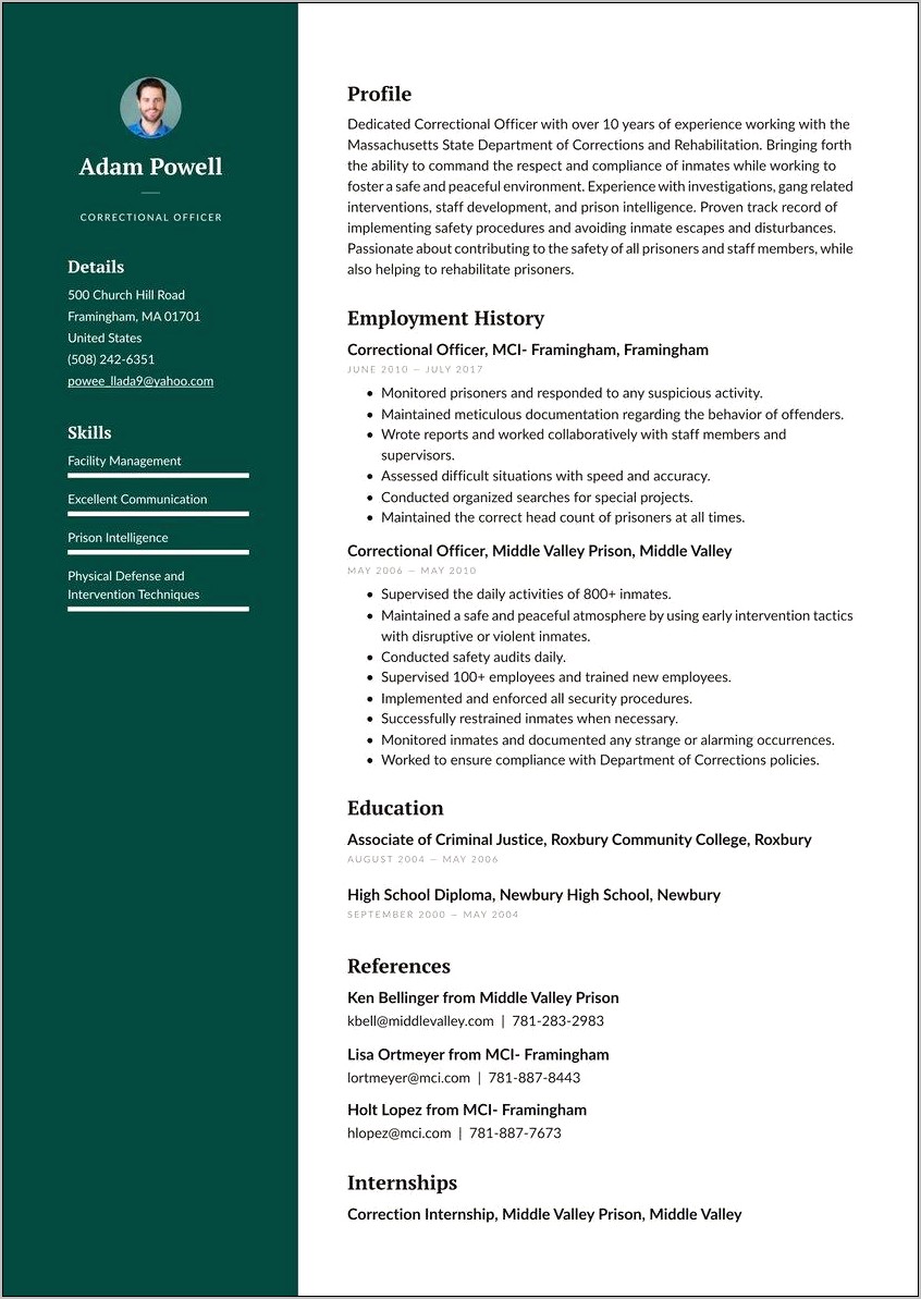 Entry Level Security Guard Resume Examples