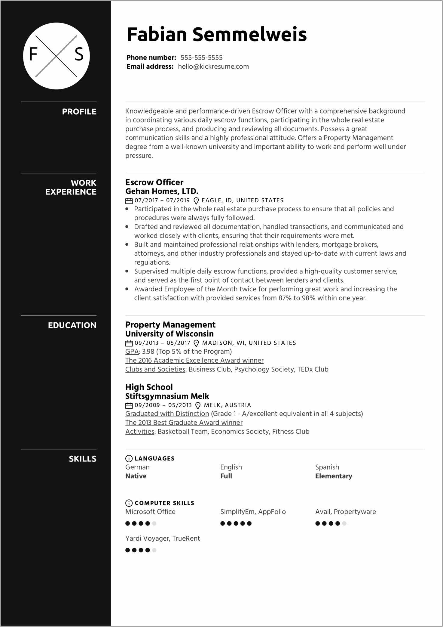 Escrow Coordinator Job Description For Resume