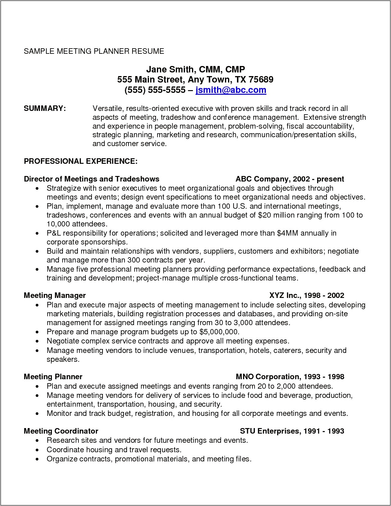 Event Manager Cover Letter Resume