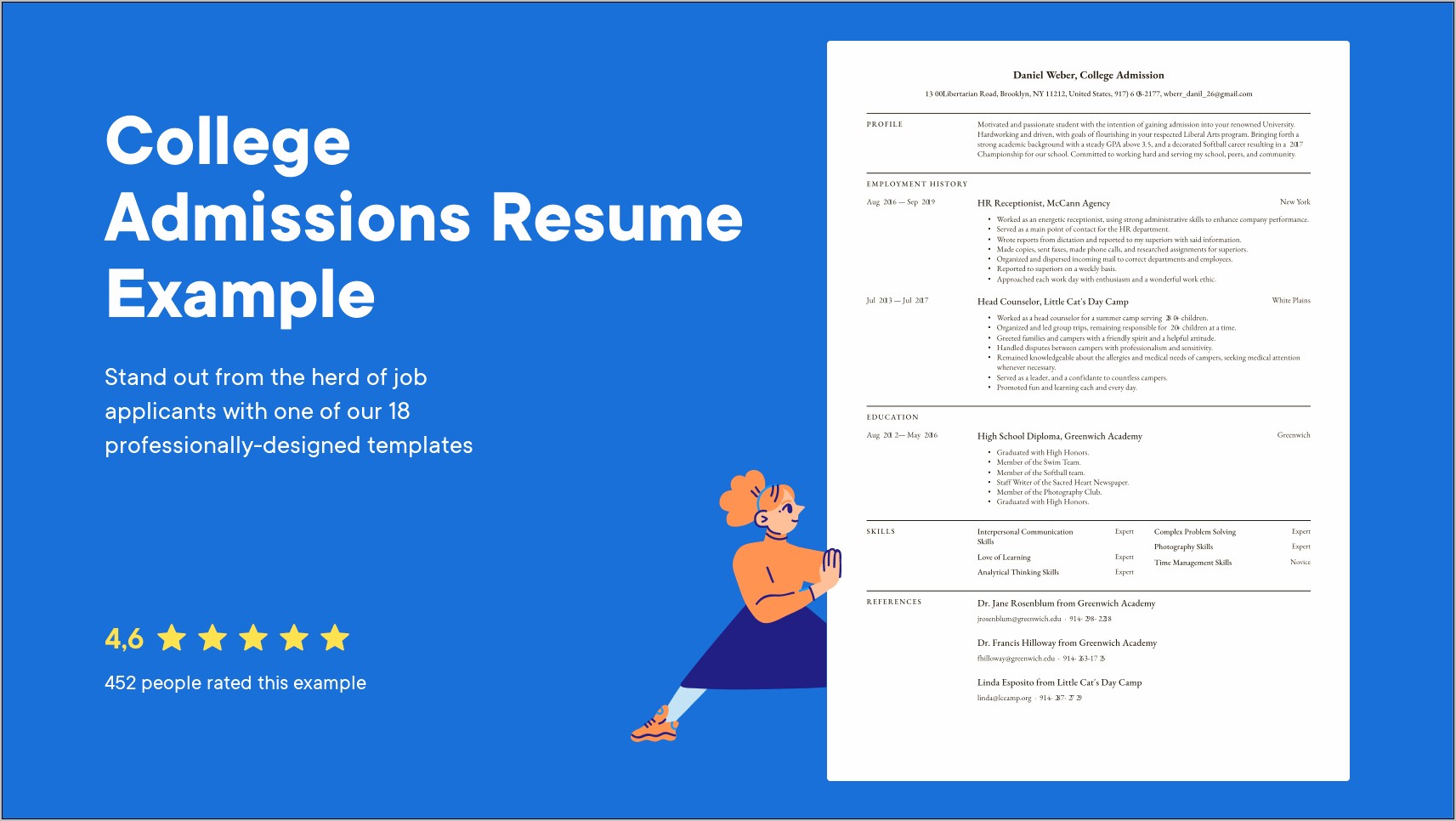 Example High School Resume College Application