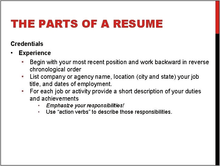 Example Objectives For Job Resumes