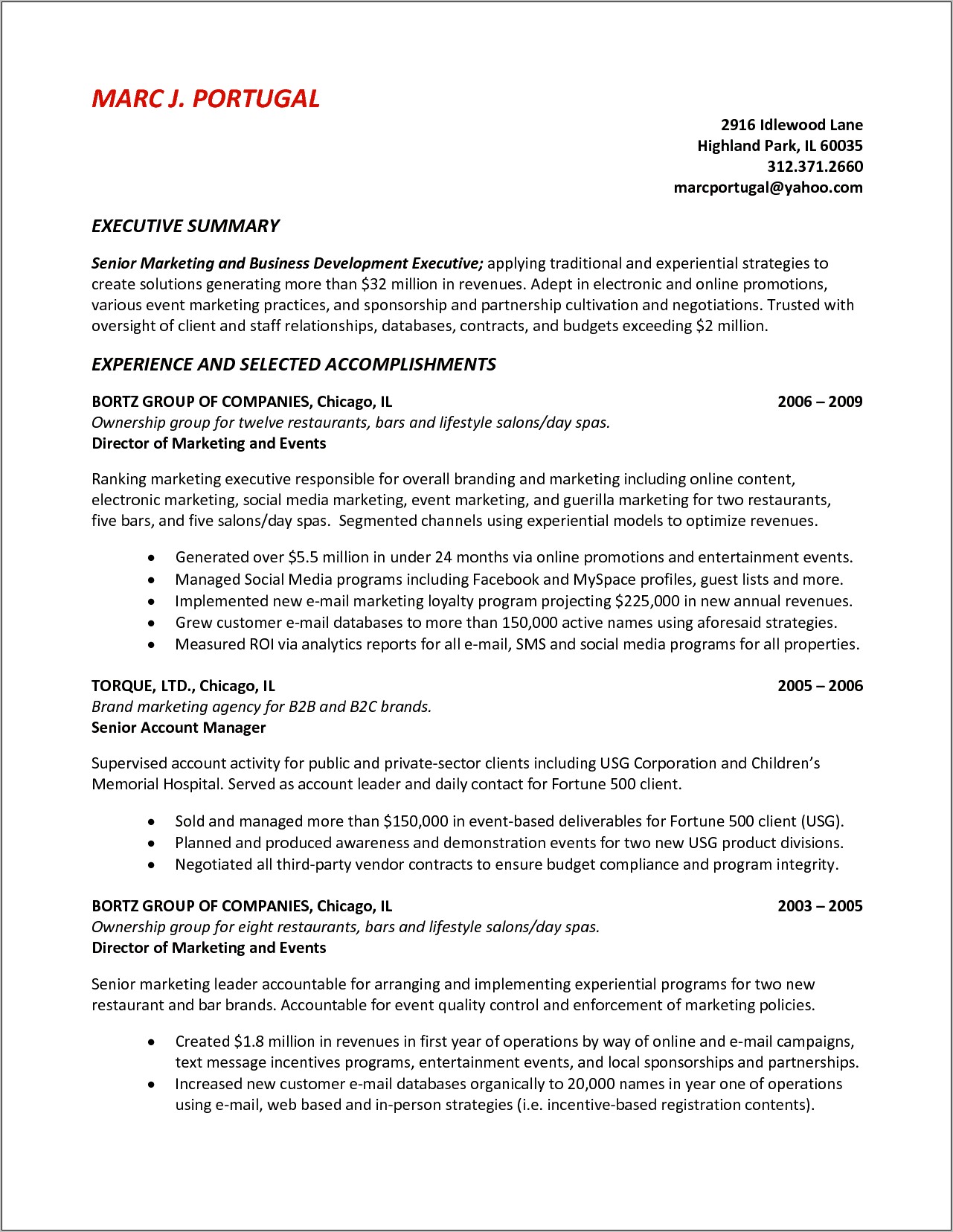 Example Of A Good Summary On A Resume