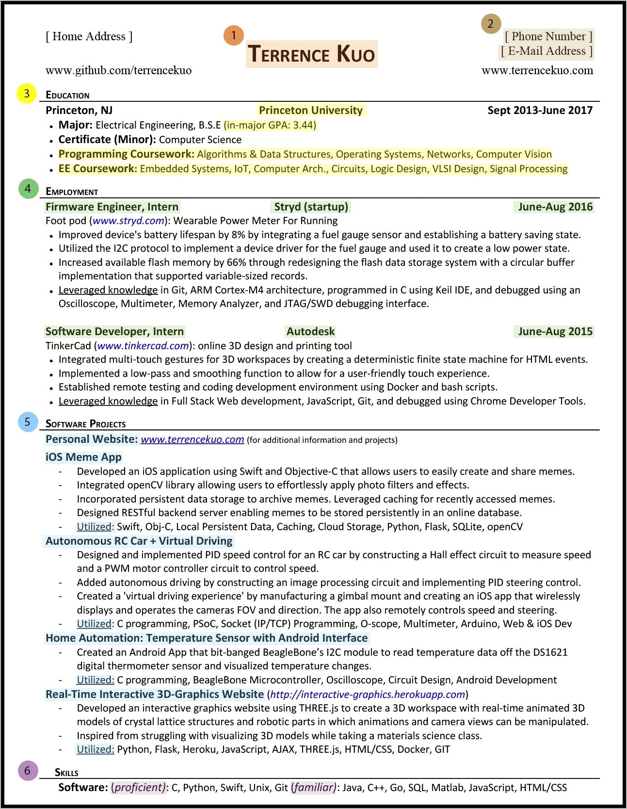 Example Of A Skills Section On A Resume