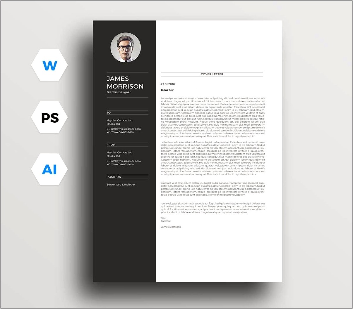 Example Of Cover Letter For Resume In Word