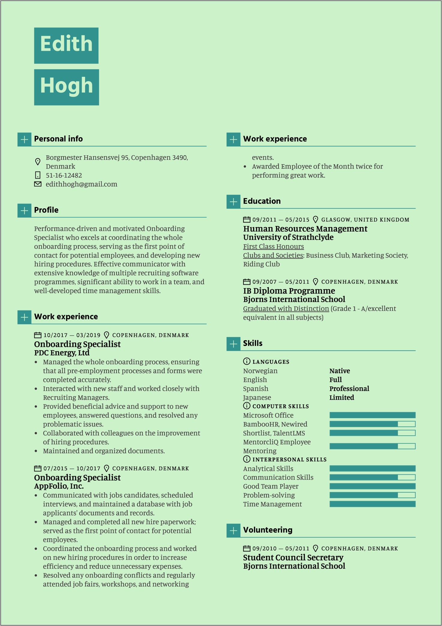 Example Of Documentation Records Specialist Resume