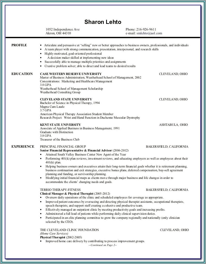 Example Of Functions Resume Physical Therapist