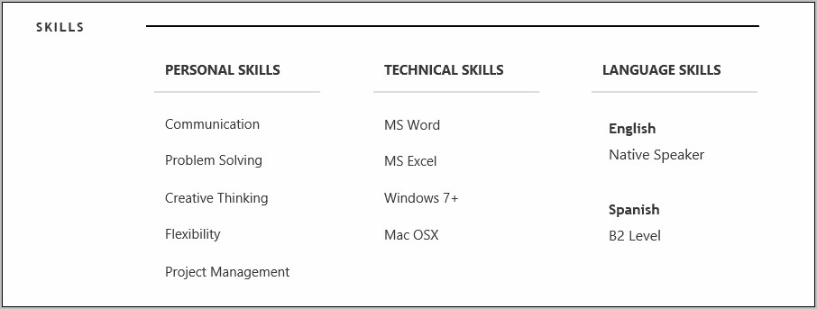 Example Of Hard And Soft Skills For Resume