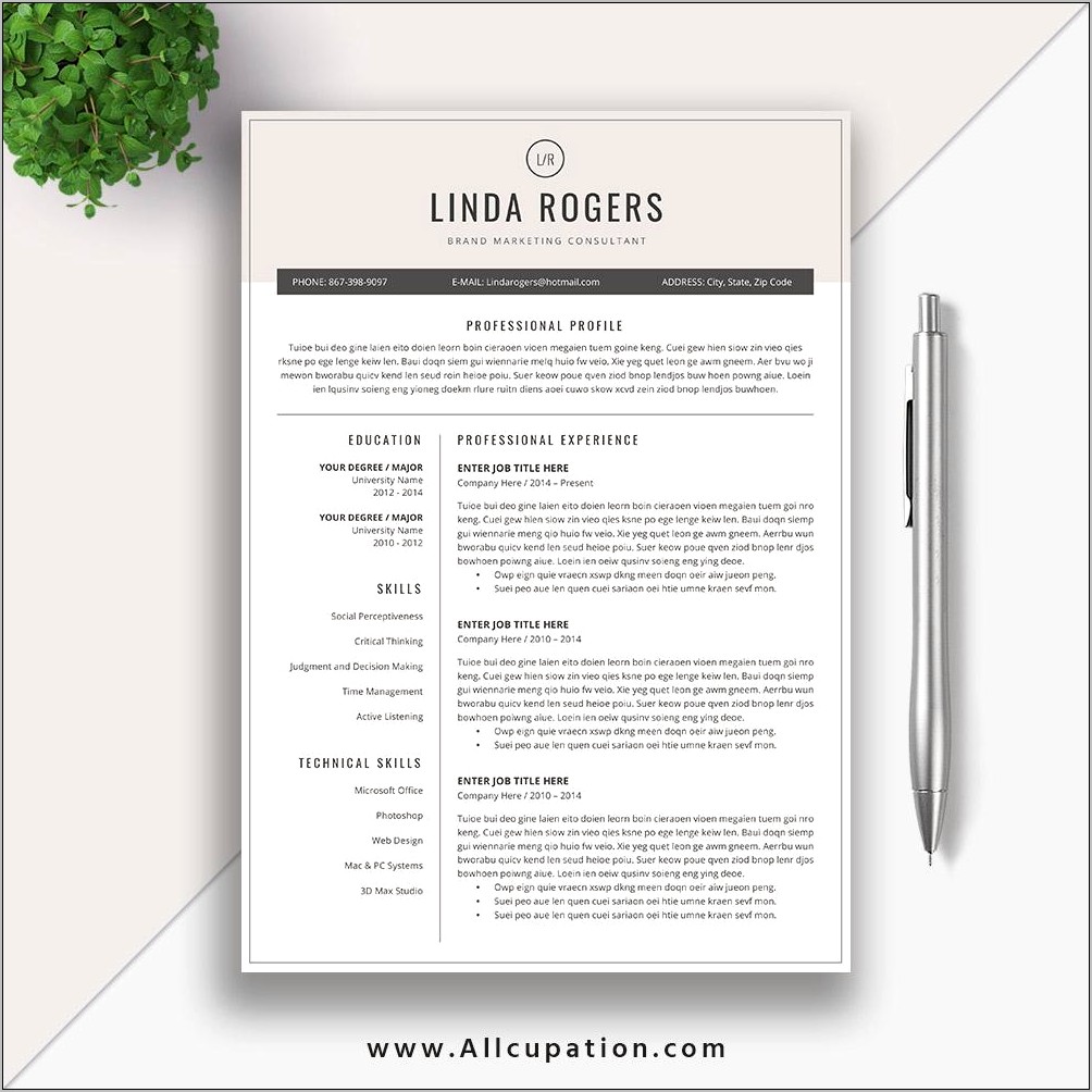 Example Of Job Application Letter And Resume