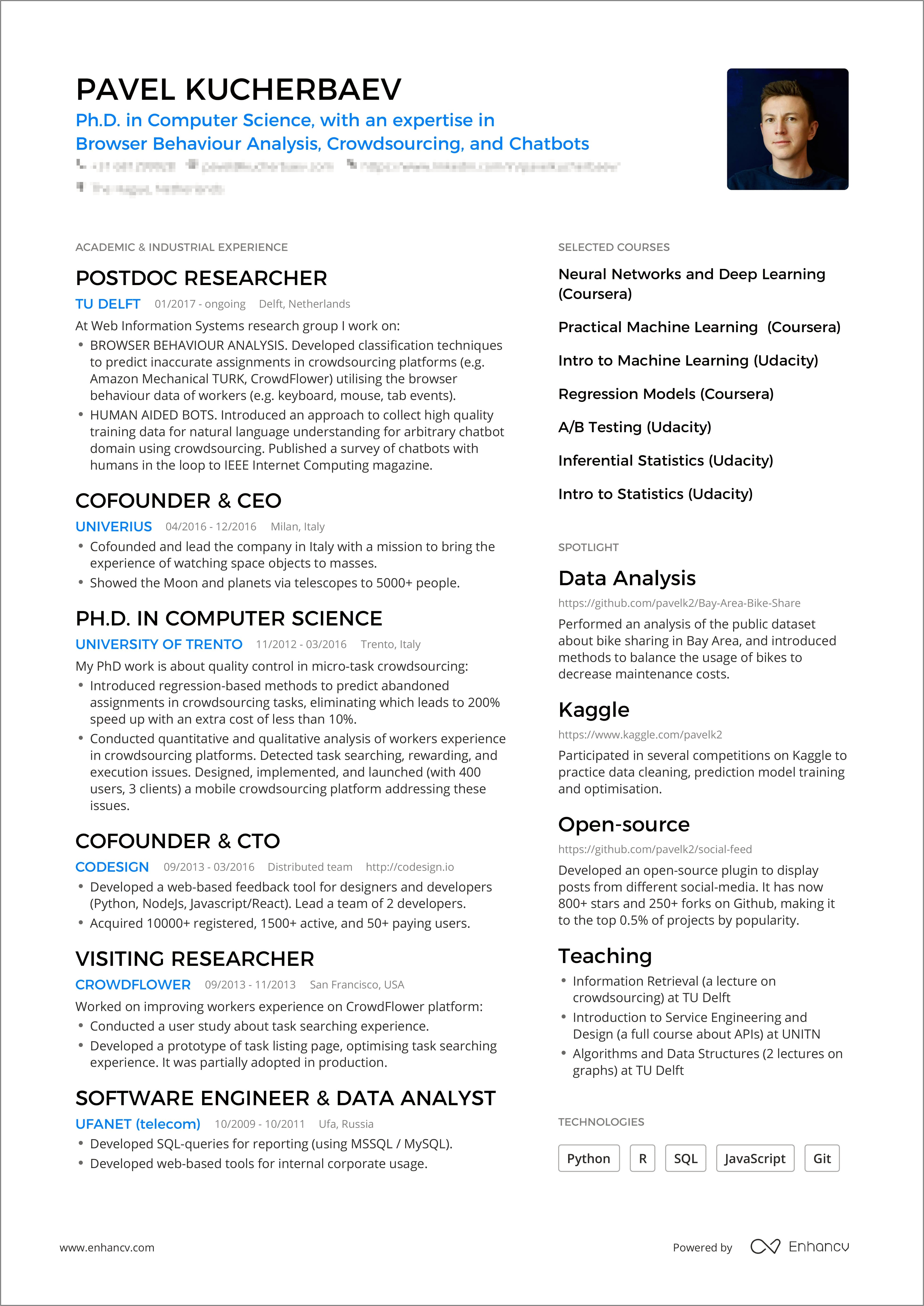 Example Of Numbering Pages On A Resume