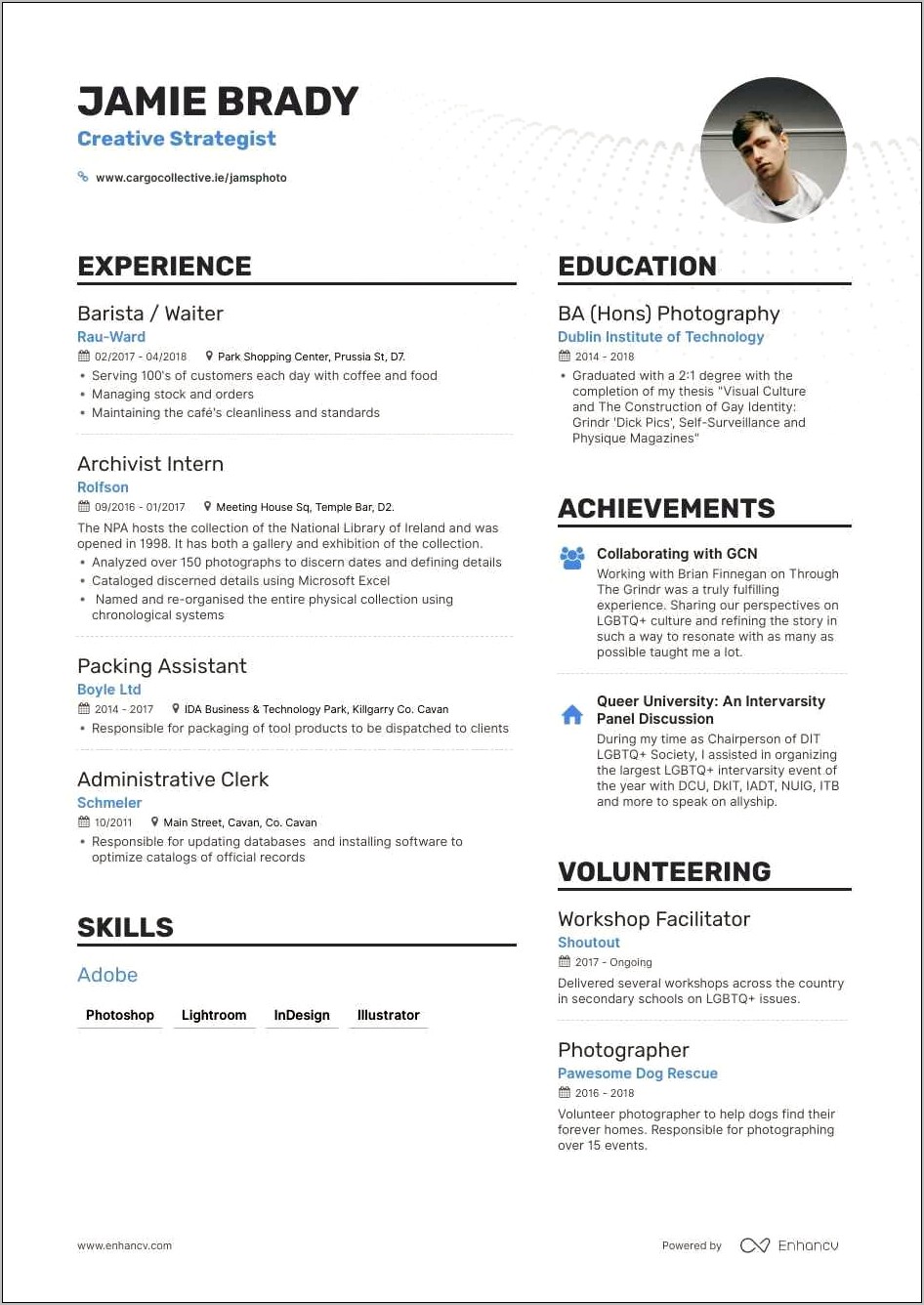 Example Of Resume For Administrative Clerk