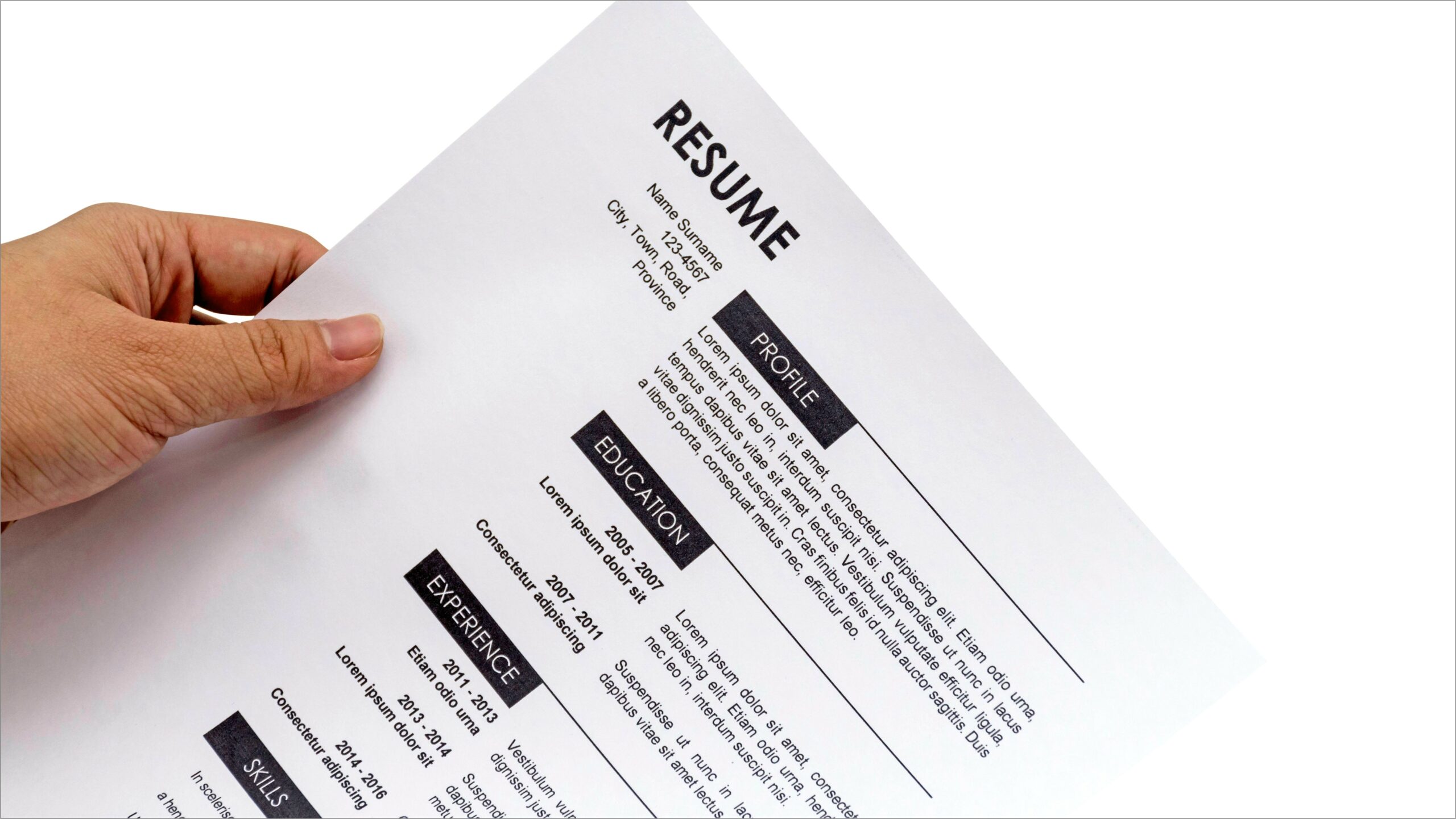 Example Of Resume Letter For Applying Job