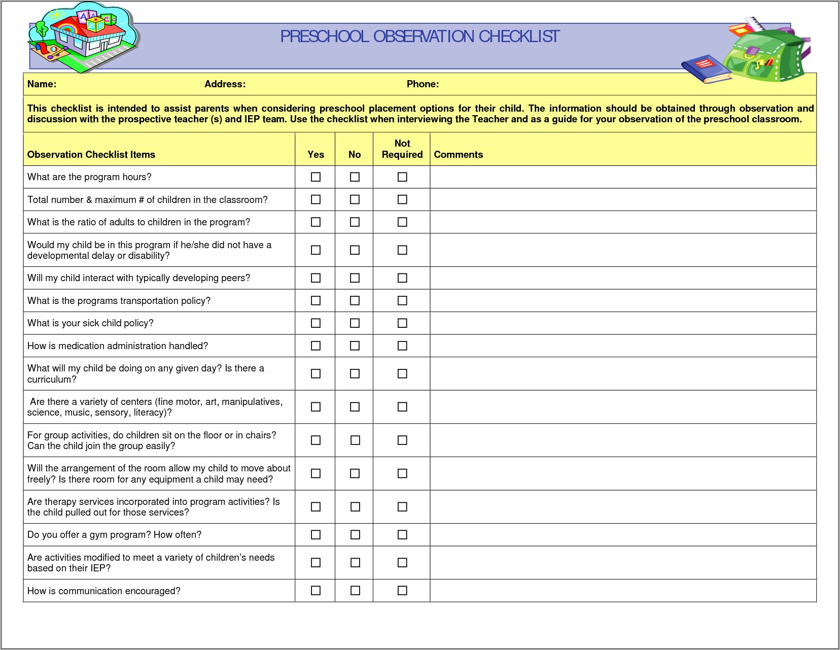 Example Of Resume Of Children Observation