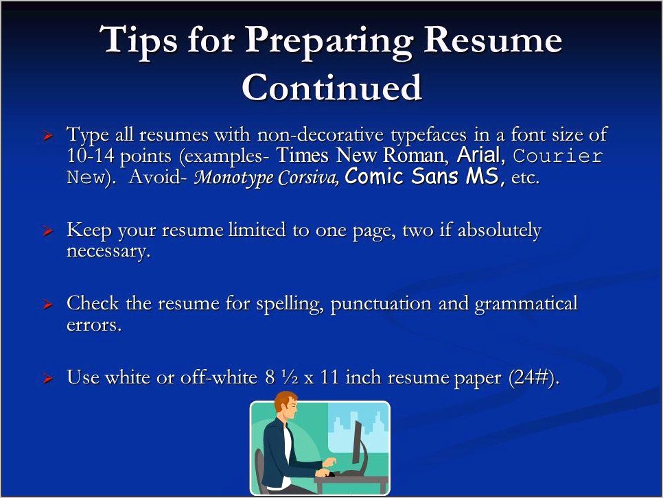 Example Of Resume With All Forms Of Punctuation