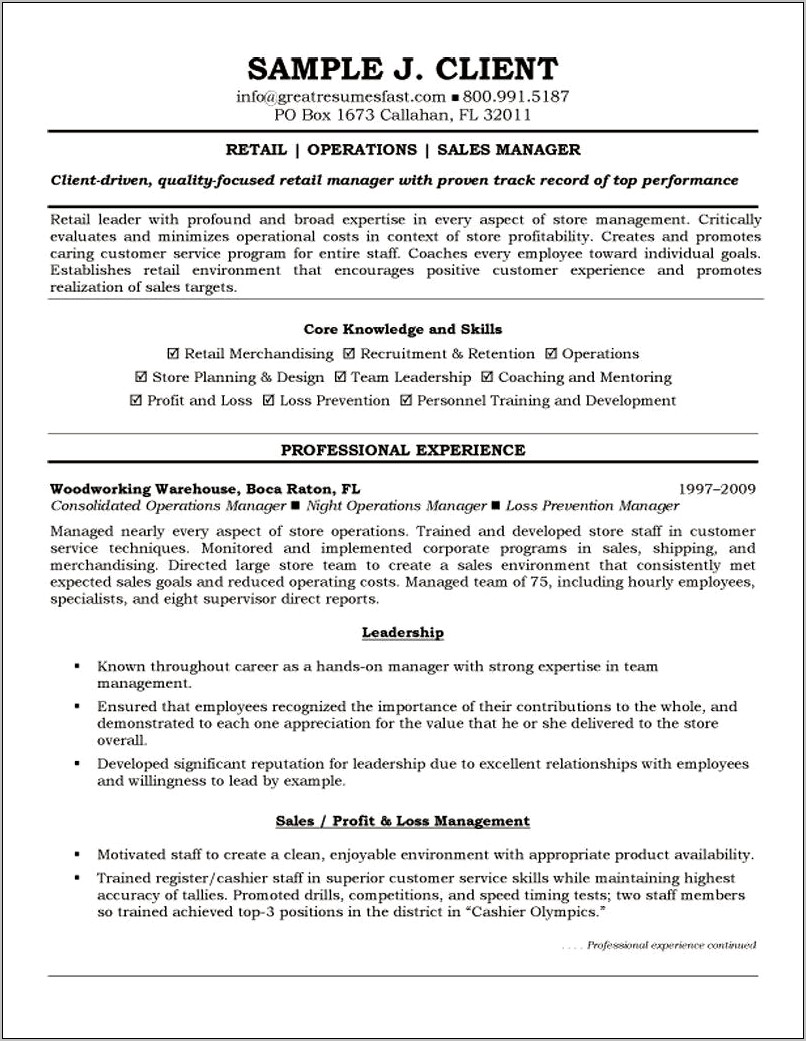 Example Of Resumes For Customer Engagement Leader