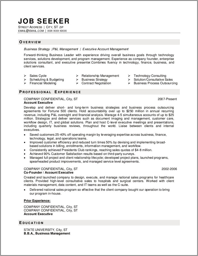 Example Of Small Business Owner Resume