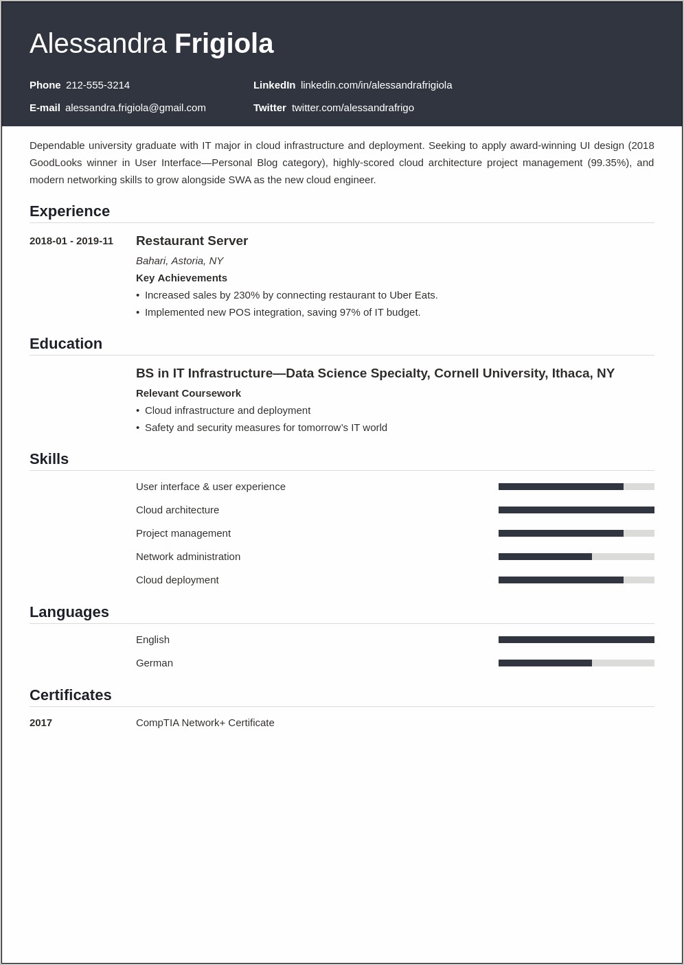 Example Of Writing An Objective On A Resume