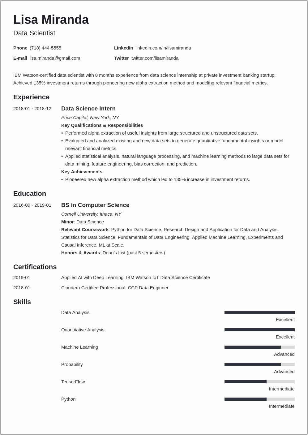 Example Resume Apply To Ibm