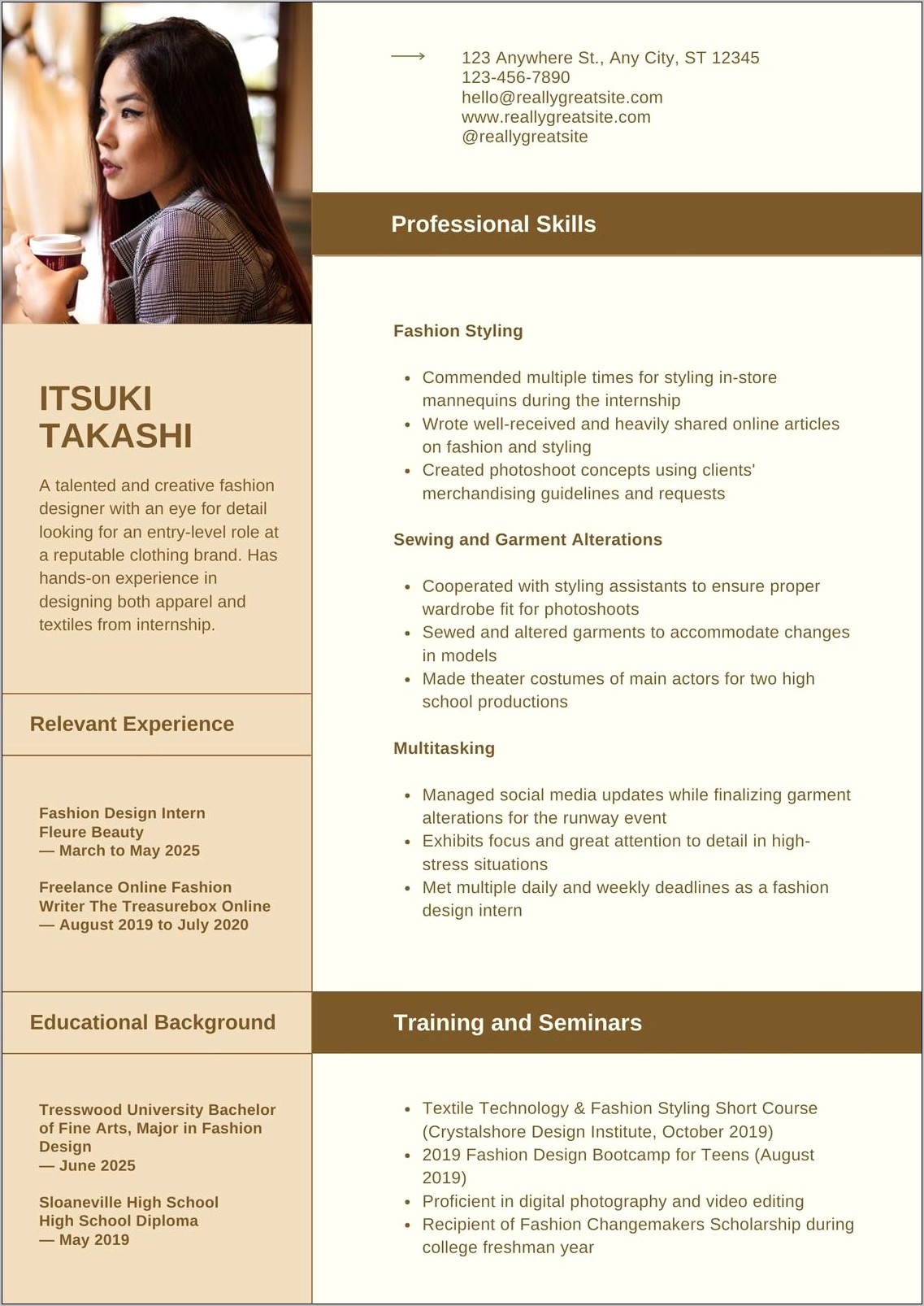 Example Resume For Internship In Malaysia