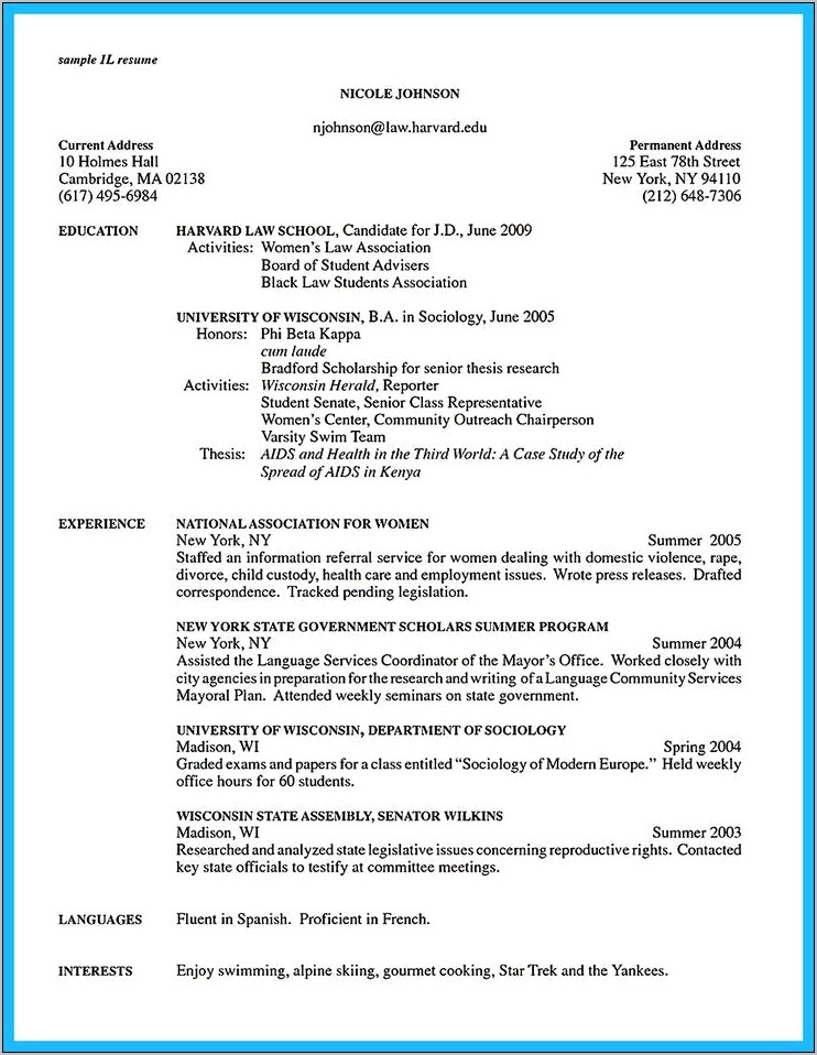 Example Resume For Special Education Coordinator