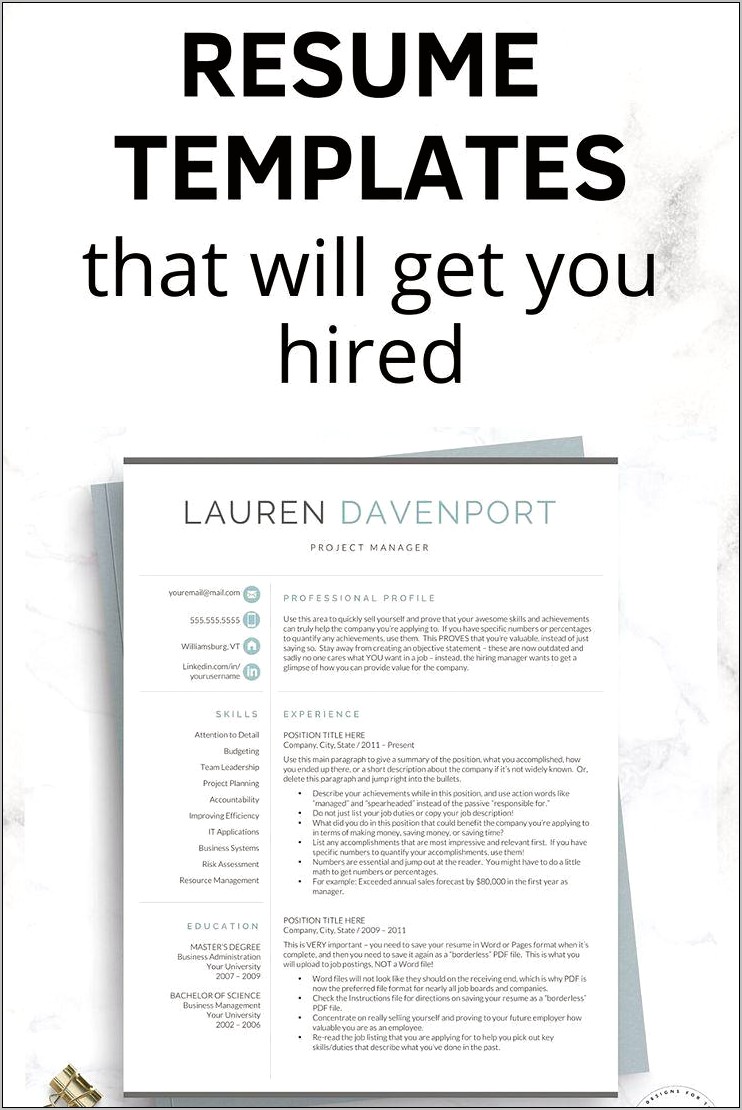 Example Resumes That Will Get You Hired
