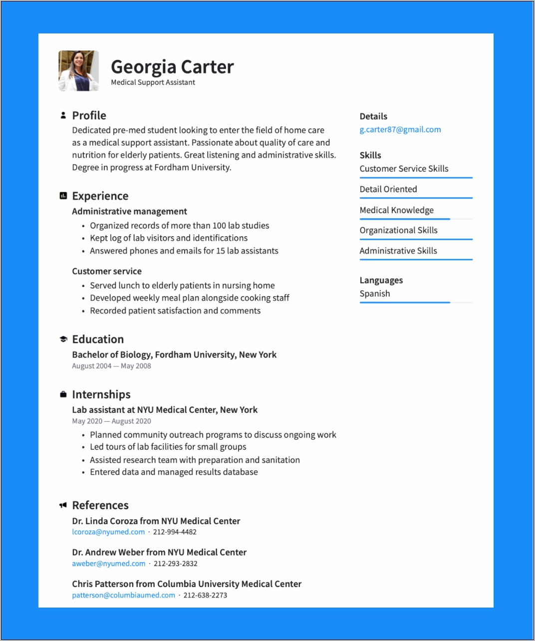 Examples Of A Functional Resume For Customer Service