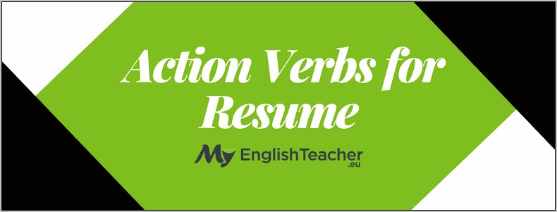 Examples Of Active Verbs For Resume