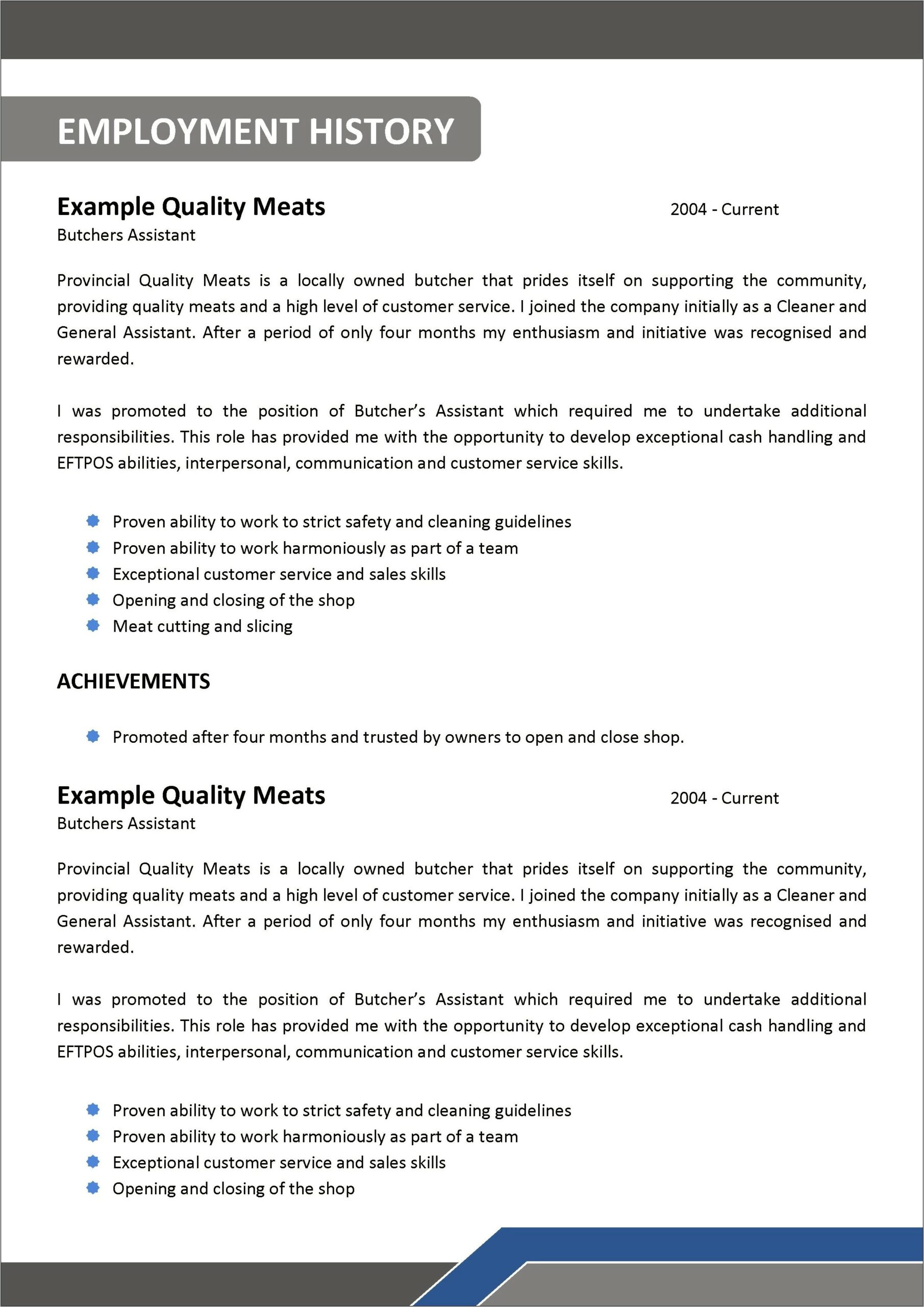 Examples Of Apprentice Electrician Resumes