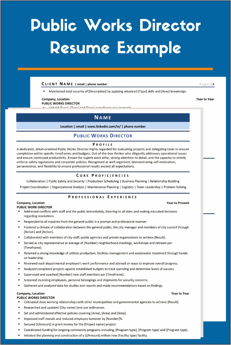 Examples Of Company Profiles Staff Resumes