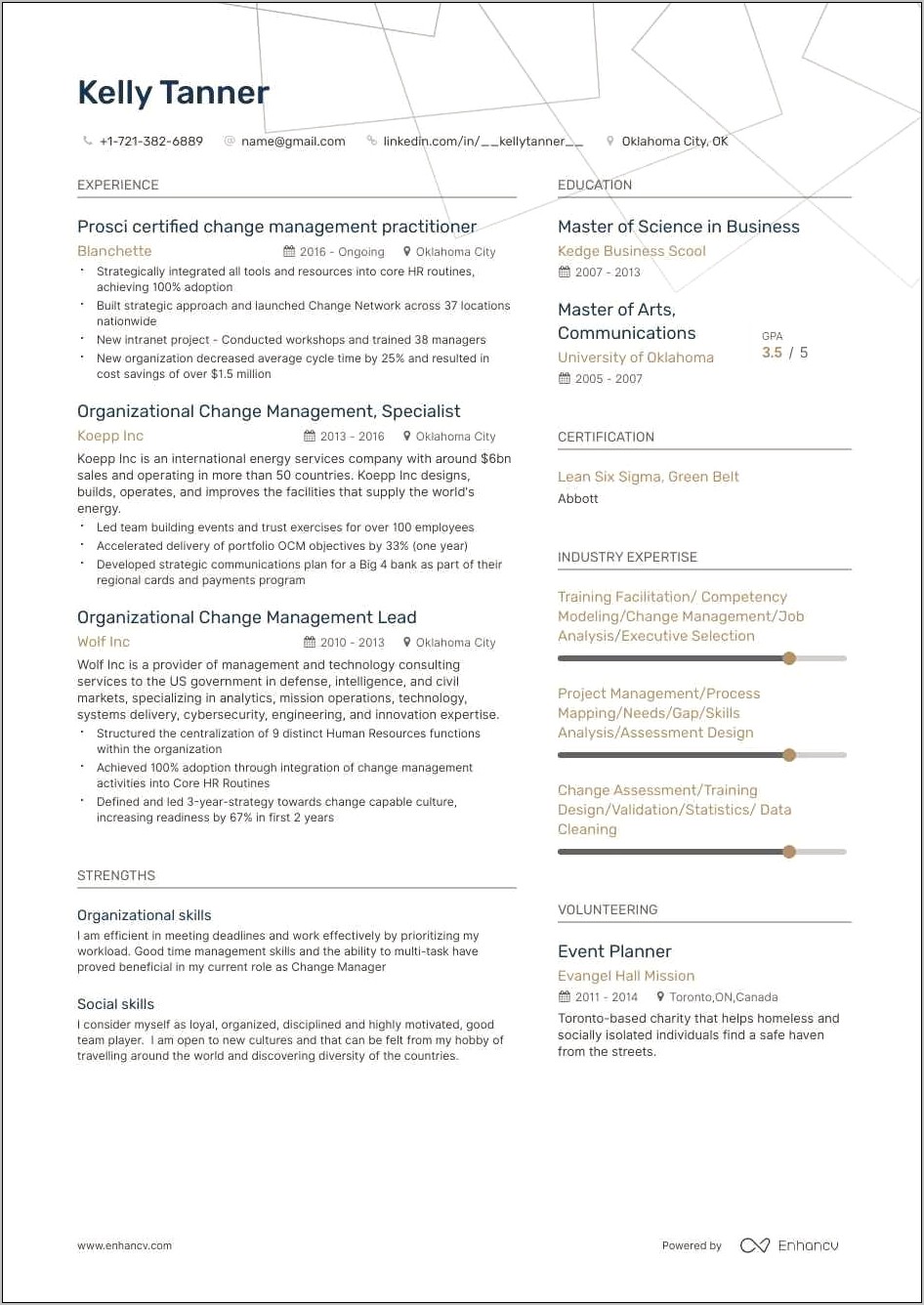 Examples Of Data Management For A Resume