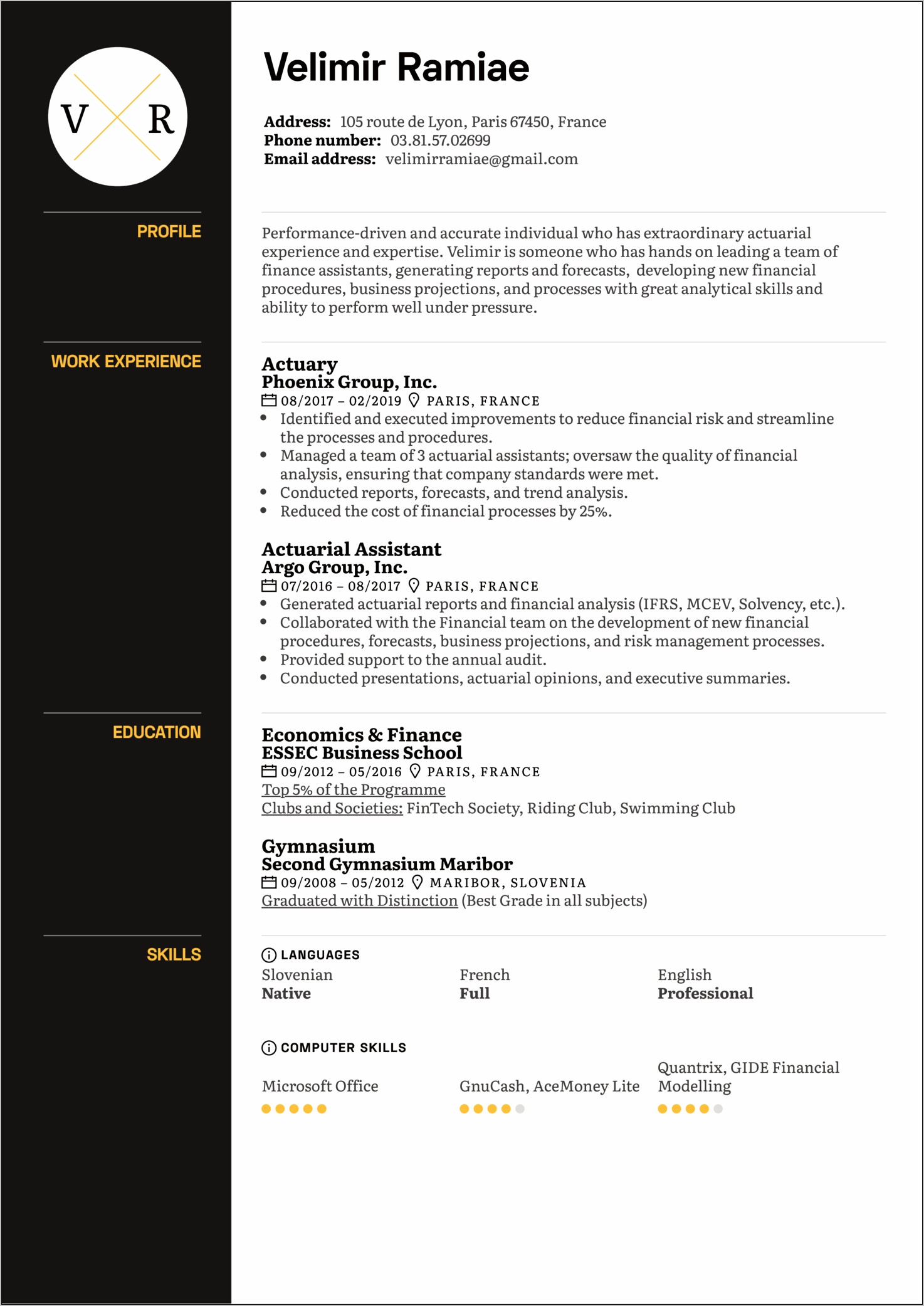 Examples Of Executive Summary For Resume Examples