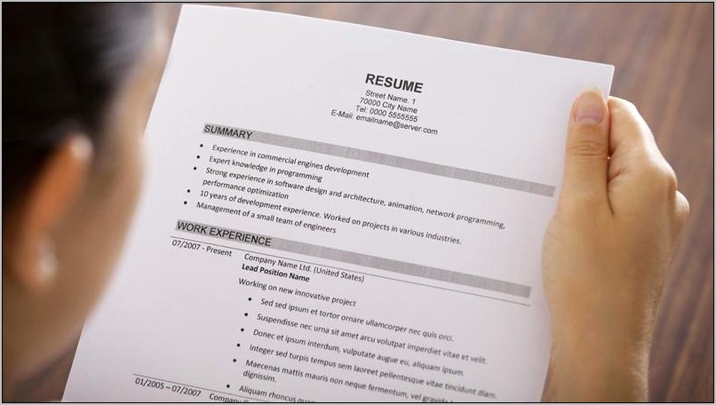 Examples Of General Objectives In A Resume