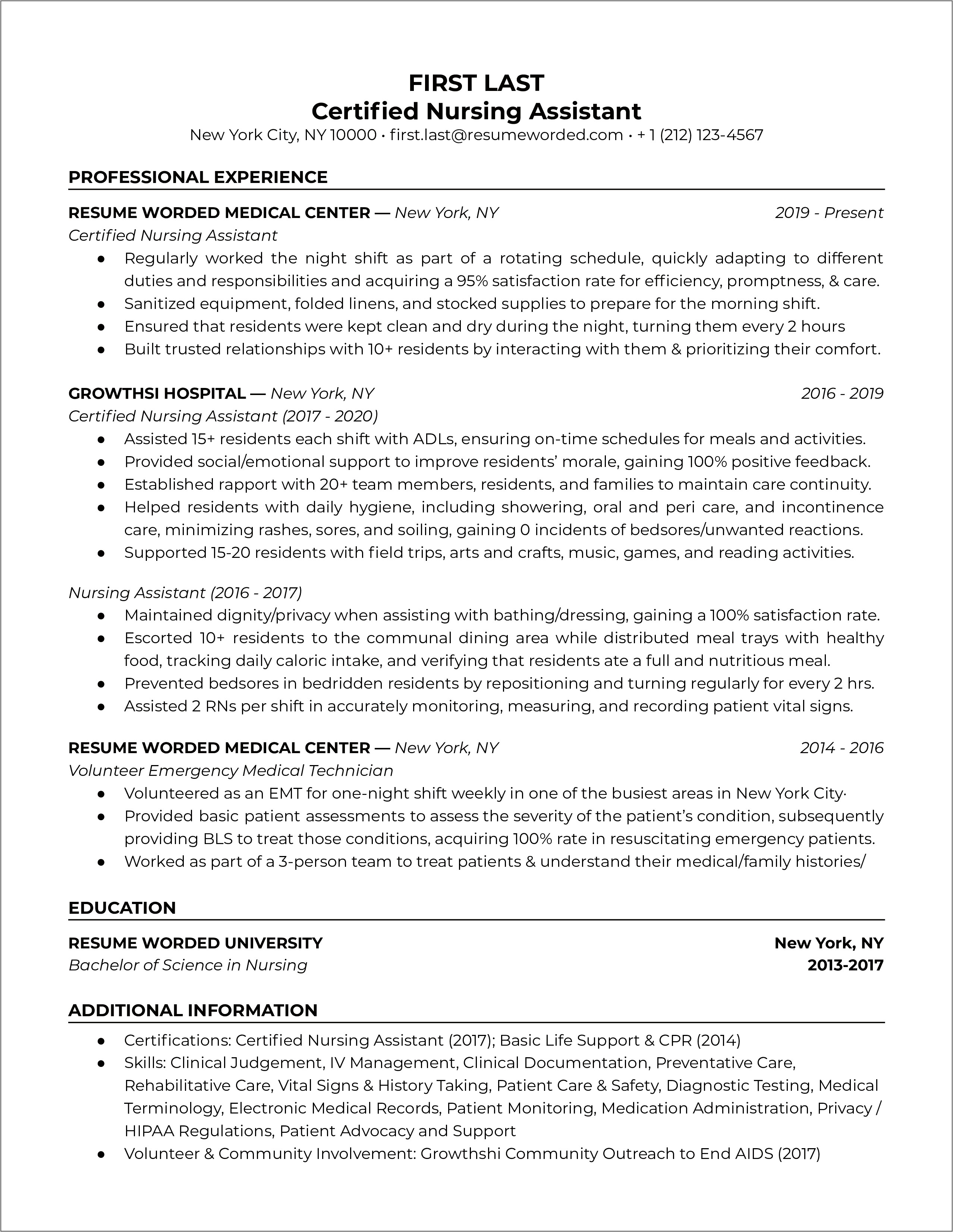 Examples Of Healthcare Benefits Testing Resume