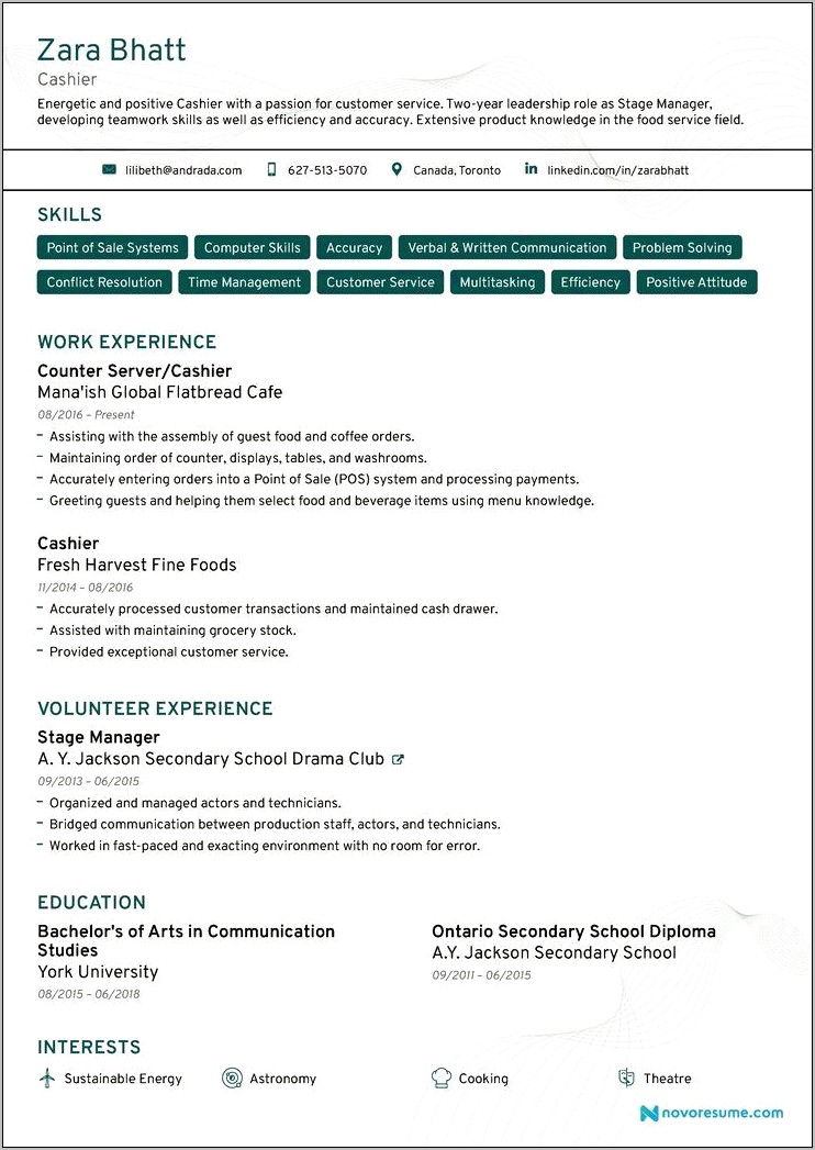 Examples Of Other Skills On Resume
