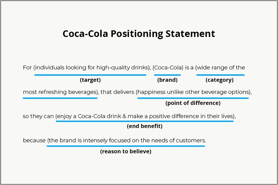 Examples Of Positioning Statements For Resume