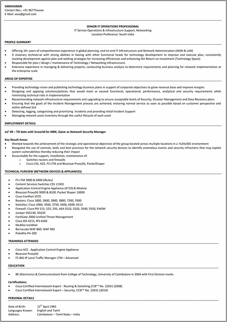 Examples Of Resume Summary Statements Cyber Security