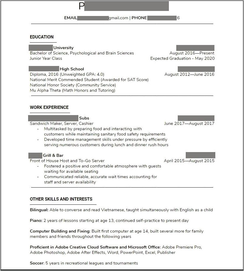 Examples Of Resumes For Scribe Positions