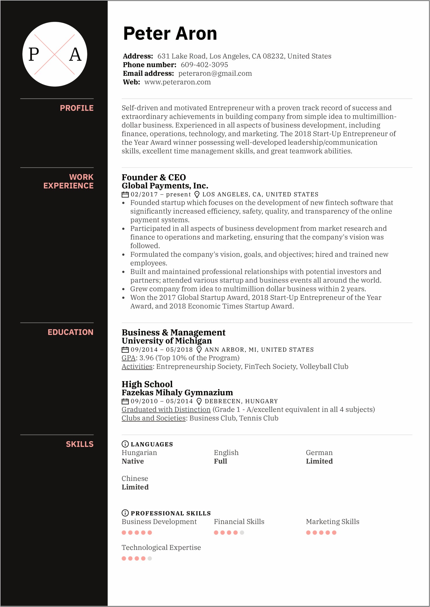 Examples Of Resumes While Still In School