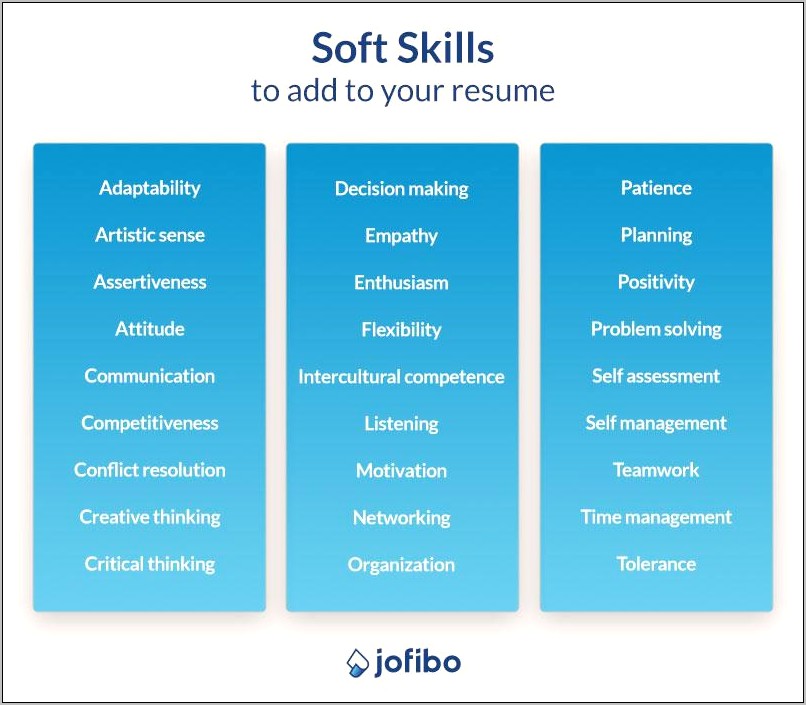 Examples Of Soft Skills On Resume