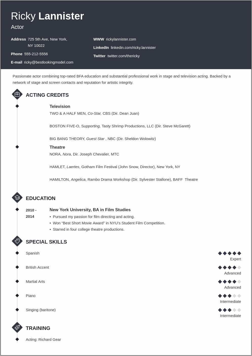 Examples Of Special Skills To Put On Resume